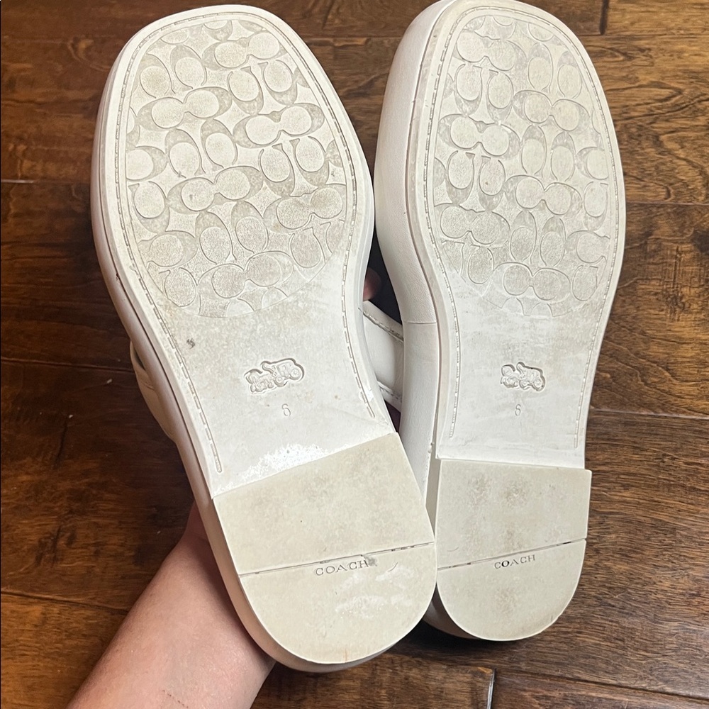 Coach Sylvie Sandal, Off-White, size 6 - Picture 9 of 10